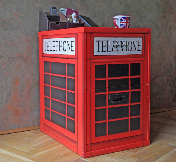 Телефонні будки в майстерні вчителя праці. Британські символи-червоні телефонні будки k2 і k6 двері телефонна будка своїми руками