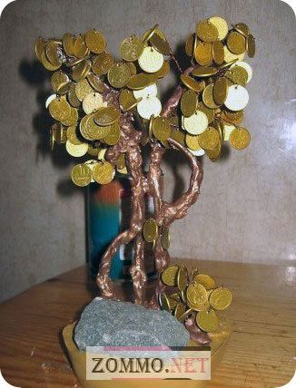 Новорічне грошове дерево з купюр своїми руками. Як зробити топиарий з грошових купюр