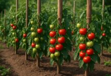 Grow tall tomatoes without a tug of war
